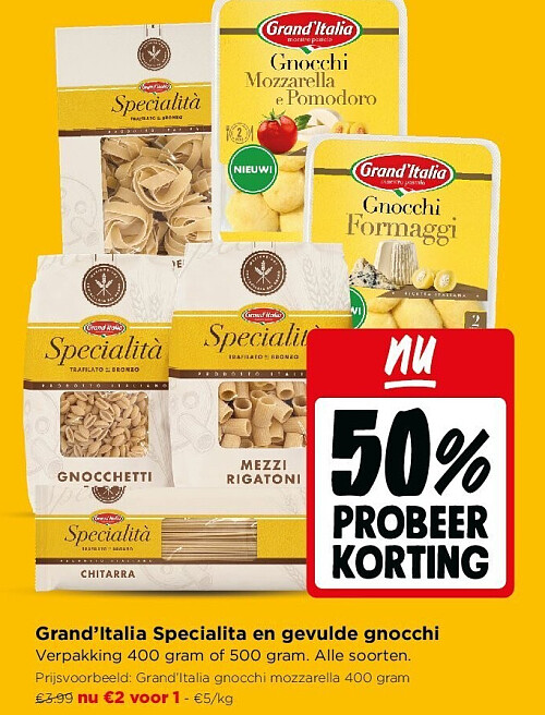 Grand’Italia Specialita en gevulde gnocchi