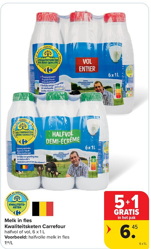 Melk in fl es Kwaliteitsketen Carrefour