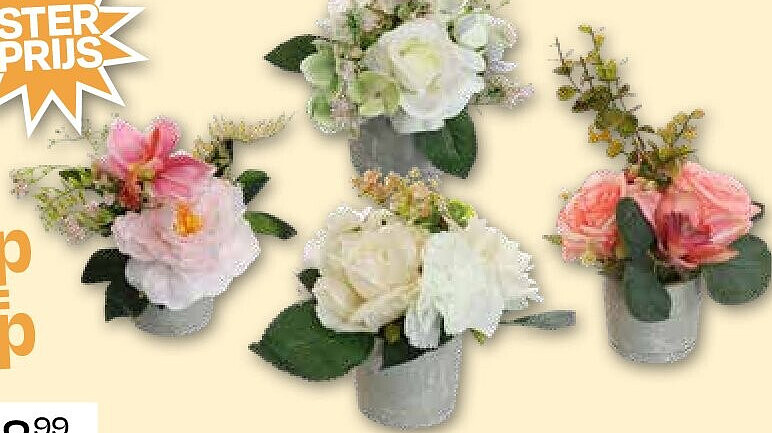 Kunststof grafzerkbloemen