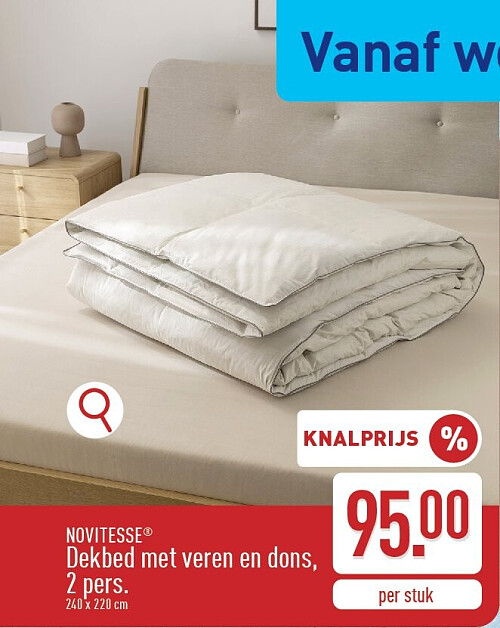 Dekbed met veren en dons, 2pers.
