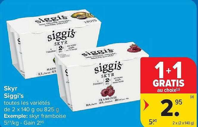 Skyr Siggi’s 2 x (2 x 140 g)