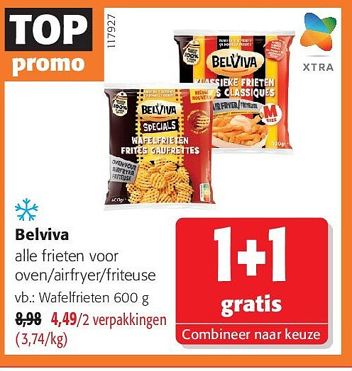 Belviva Wafelfrieten 600 g