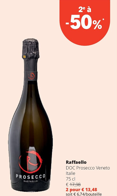 Raff aello DOC Prosecco Veneto Italie 75 cl