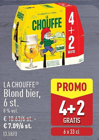 Blond bier, 6st.