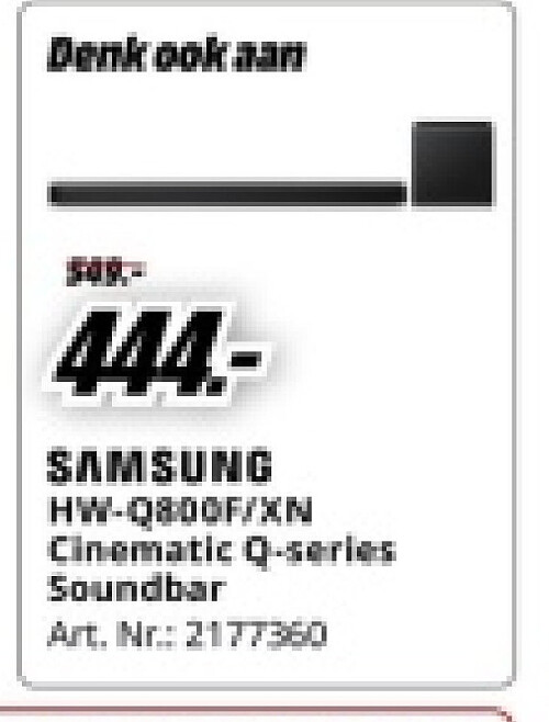 SAMSUNG HW-Q800F/XN Cinematic Q-series Soundbar