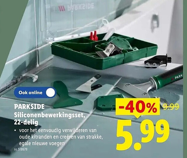 Siliconenbewerkingsset, 22-delig