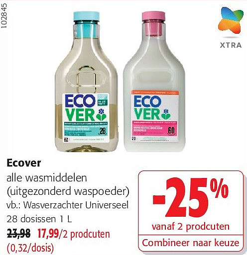 Ecover Wasverzachter Universeel 28 dosissen 1 L