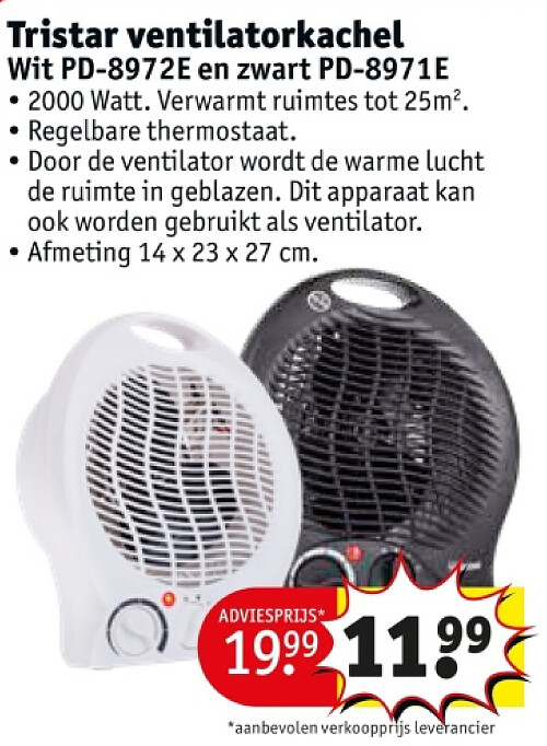 Tristar ventilatorkachel