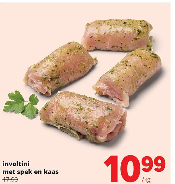 involtini met spek en kaas