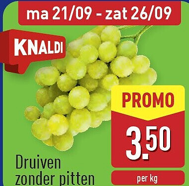 Druiven zonder pitten