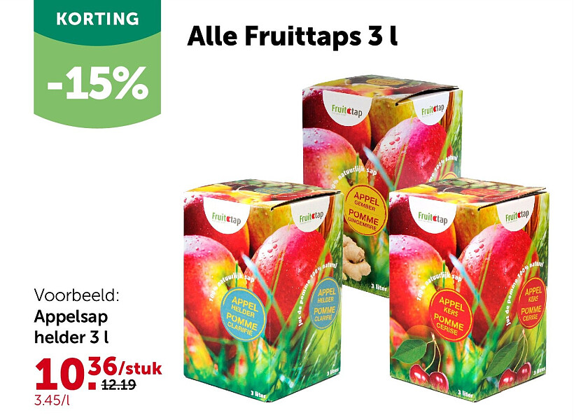 Appelsap helder 3 l