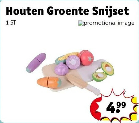 Houten Groente Snijset