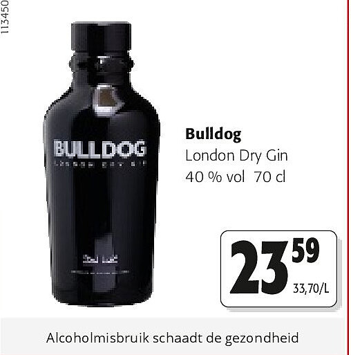 Bulldog London Dry Gin 40 % vol 70 cl