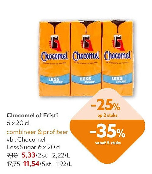 Chocomel Less Sugar 6 x 20 cl
