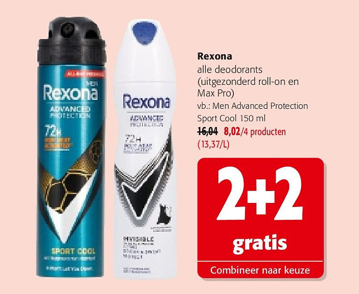 Rexona alle deodorants