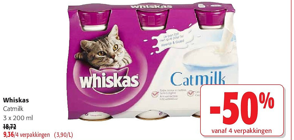 Whiskas Catmilk 3 x 200 ml