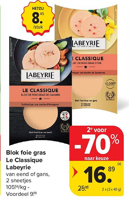 Blok foie gras Le Classique Labeyrie