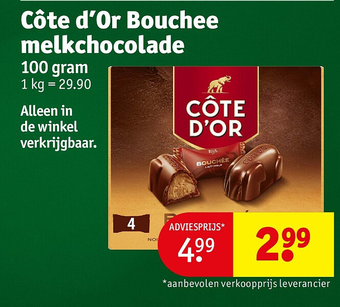 Côte d’Or Bouchee melkchocolade