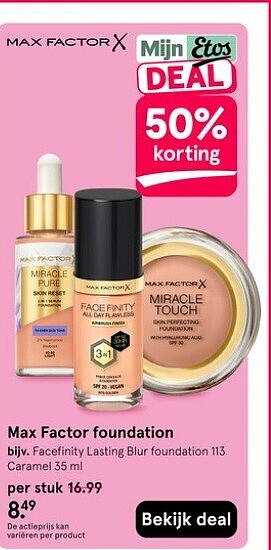 Max Factor foundation