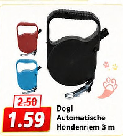 Dogi Automatische Hondenriem 3 m