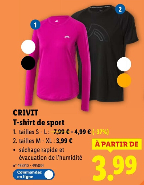 T-shirt de sport