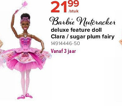 Barbie Nutcracker deluxe feature doll Clara / sugar plum fairy