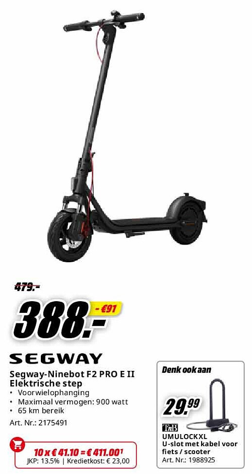 Segway-Ninebot F2 PRO E II Elektrische step
