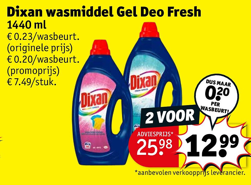 Dixan wasmiddel Gel Deo Fresh