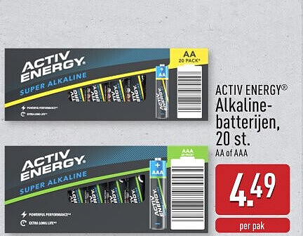 Alkaline batterijen, 20st.