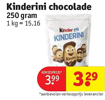 Kinderini chocolade