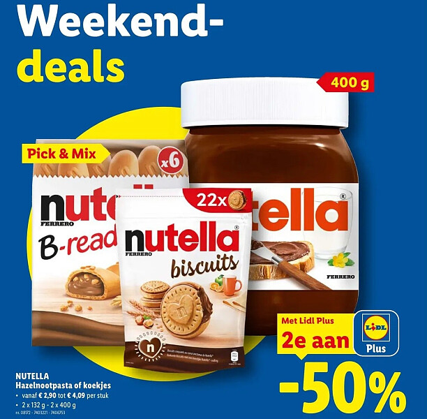 Hazelnootpasta of koekjes