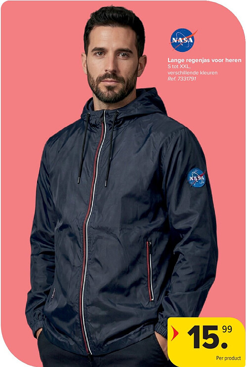 Lange regenjas voor heren