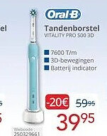 Oral-B tandenborstel Vitality Pro 500 3D