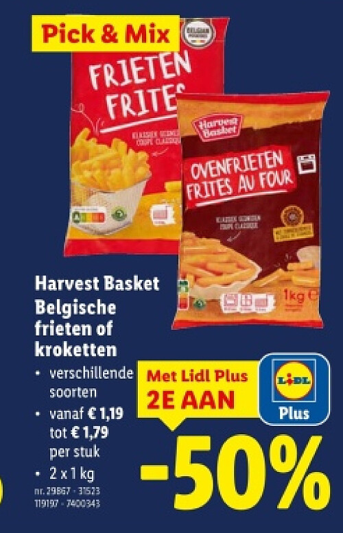 Belgische frieten of kroketten