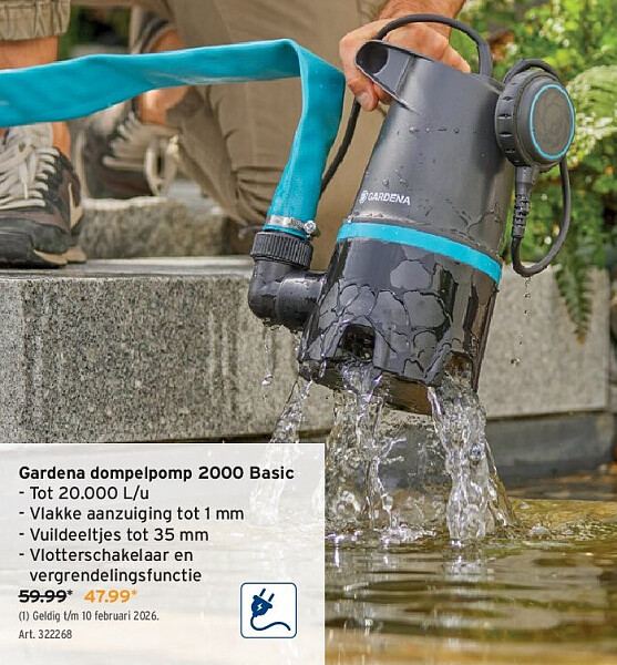 Gardena dompelpomp 2000 Basic