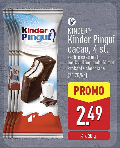 Kinder Pingui cacao, 4st.