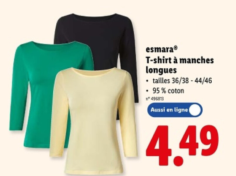 T-shirt à manches longues