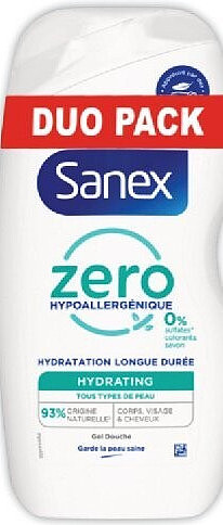 Gel douche Zero hypoallergénique Sanex