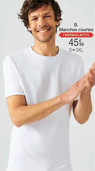 T-shirt manches courtes Thermolactyl Chaleur Intense 5