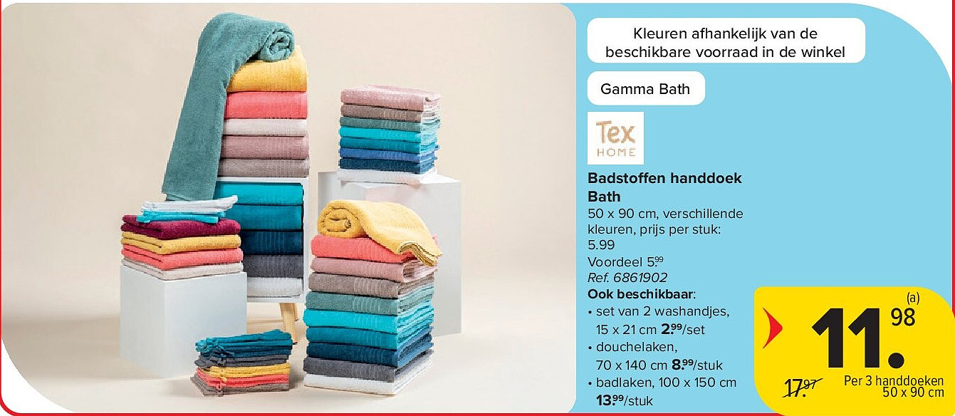 Badstoffen handdoek Bath