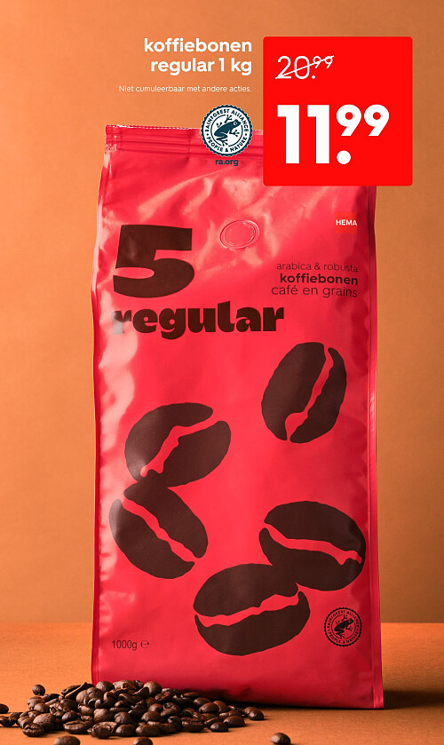 koffiebonen regular 1 kg
