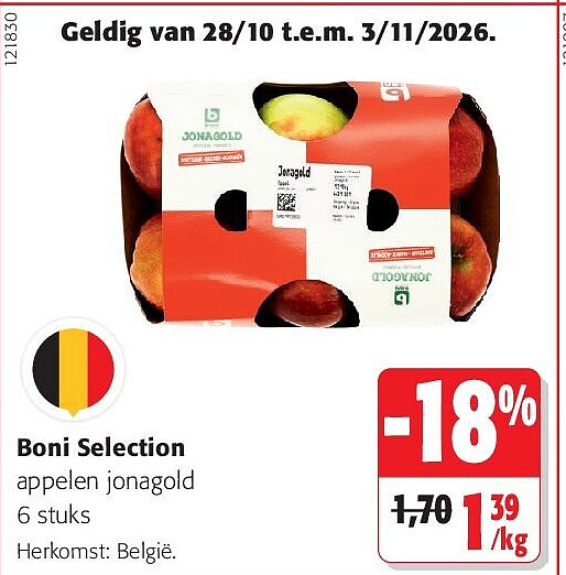Boni Selection appelen jonagold 6 stuks