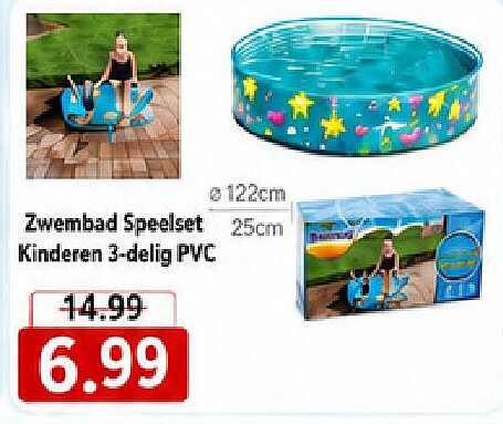 Zwembad Speelset Kinderen 3-delig PVC