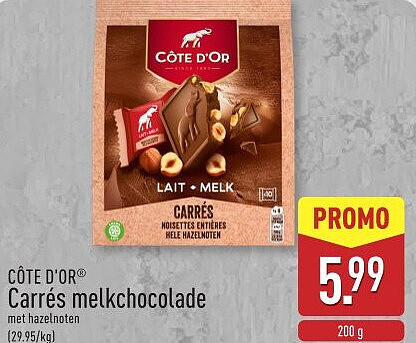 Carrés melkchocolade