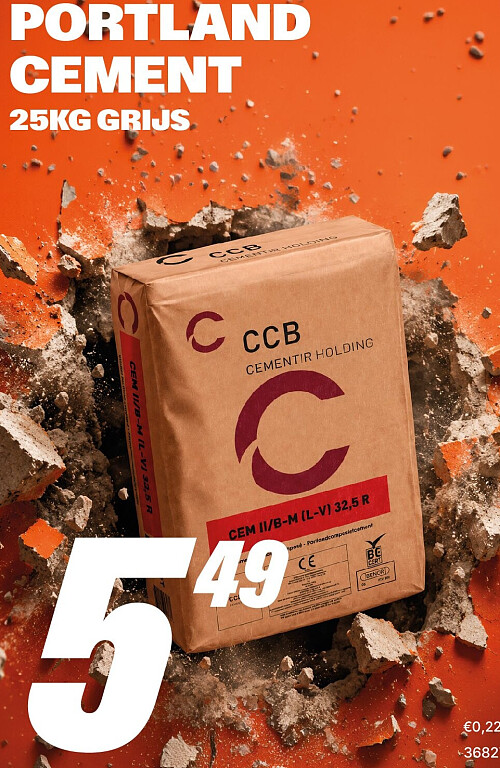 PORTLAND CEMENT 25KG GRIJS