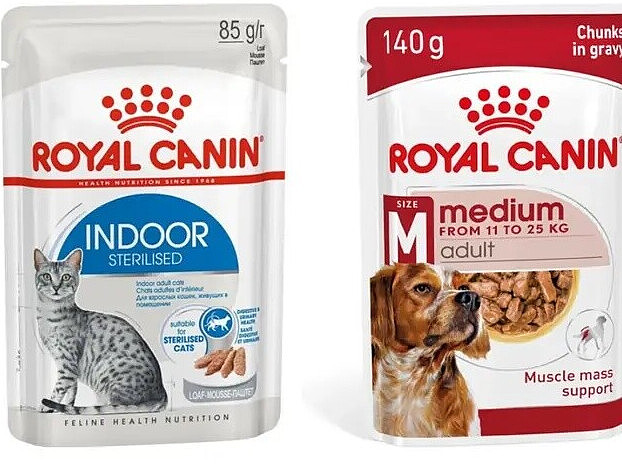 Royal Canin honden- of kattenvoeding multipacks pouch