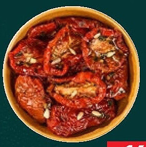 Getrocknete Tomaten in Kräuteröl eingelegt