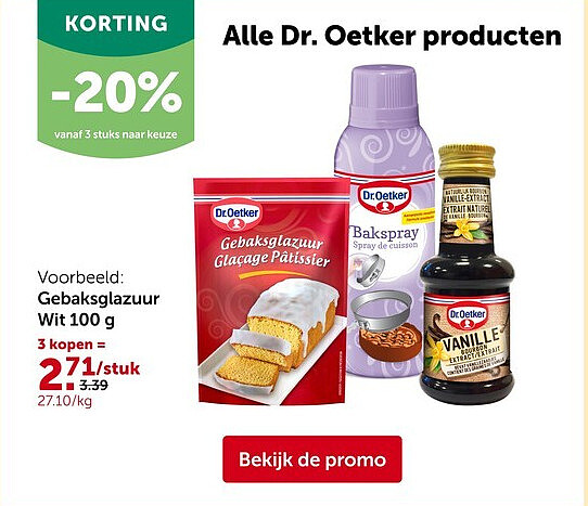 Gebaksglazuur Wit 100 g