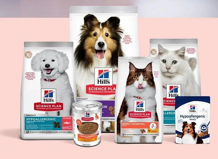 Hill's geselecteerde producten voor hond of kat