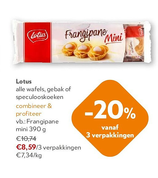 Lotus Frangipane mini 390 g